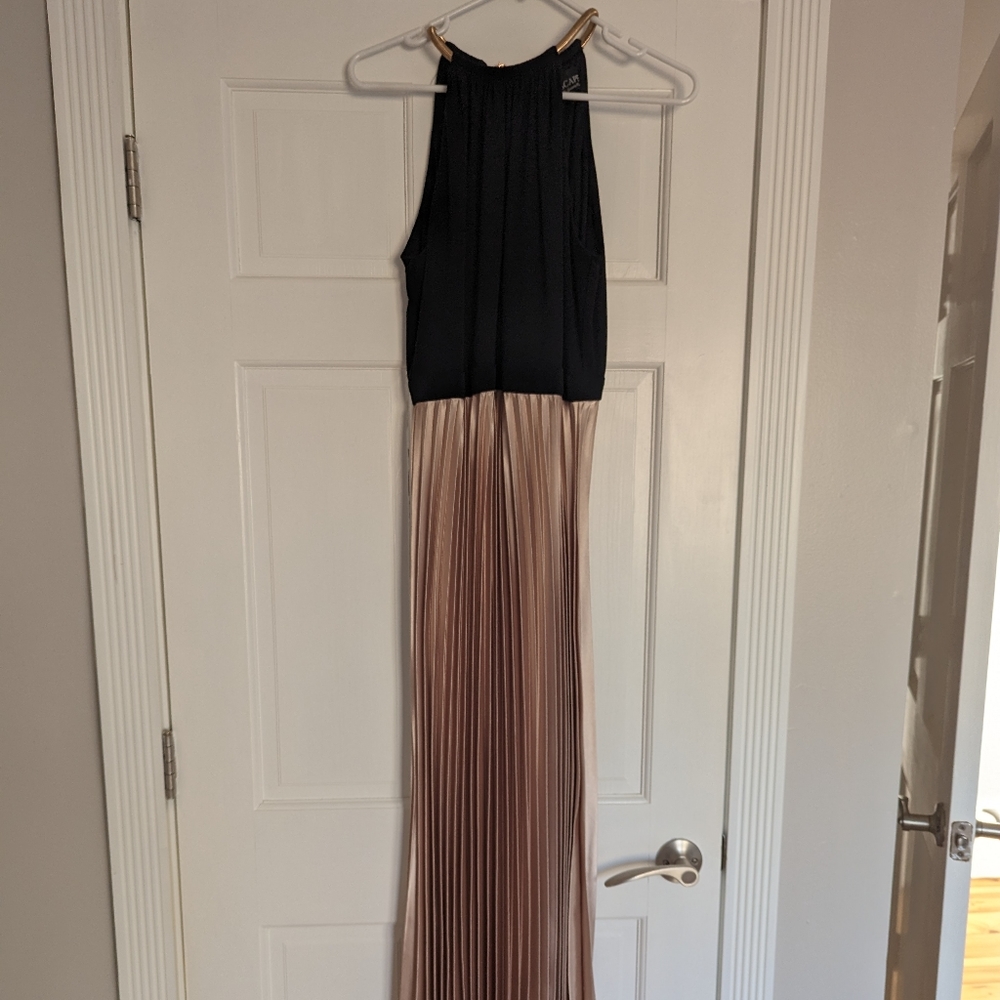Black & Champagne Gown
